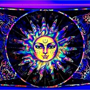 Neon Wall Tapestry Mystic Constellation Tapestry